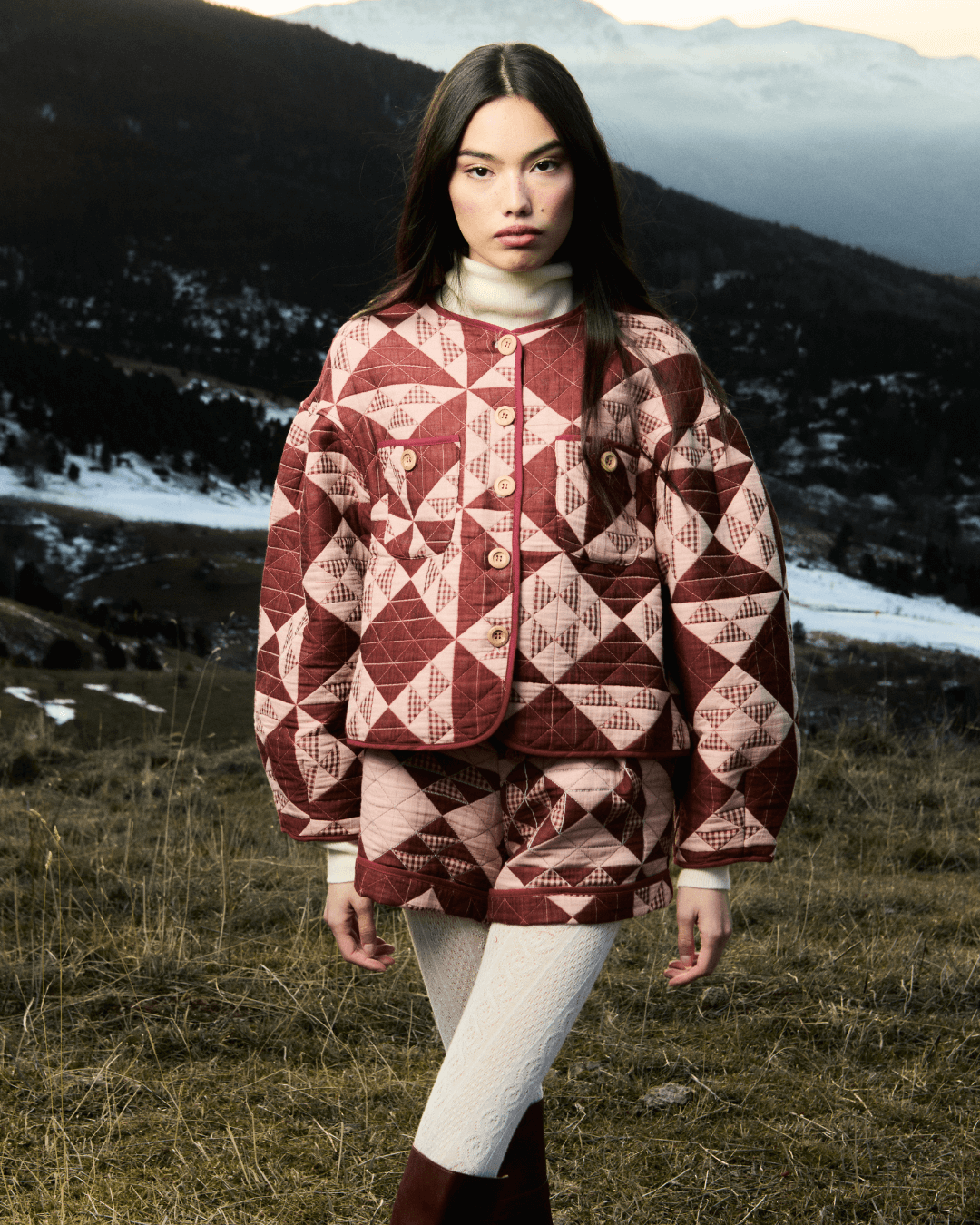 Chaqueta Canela Quilt Red