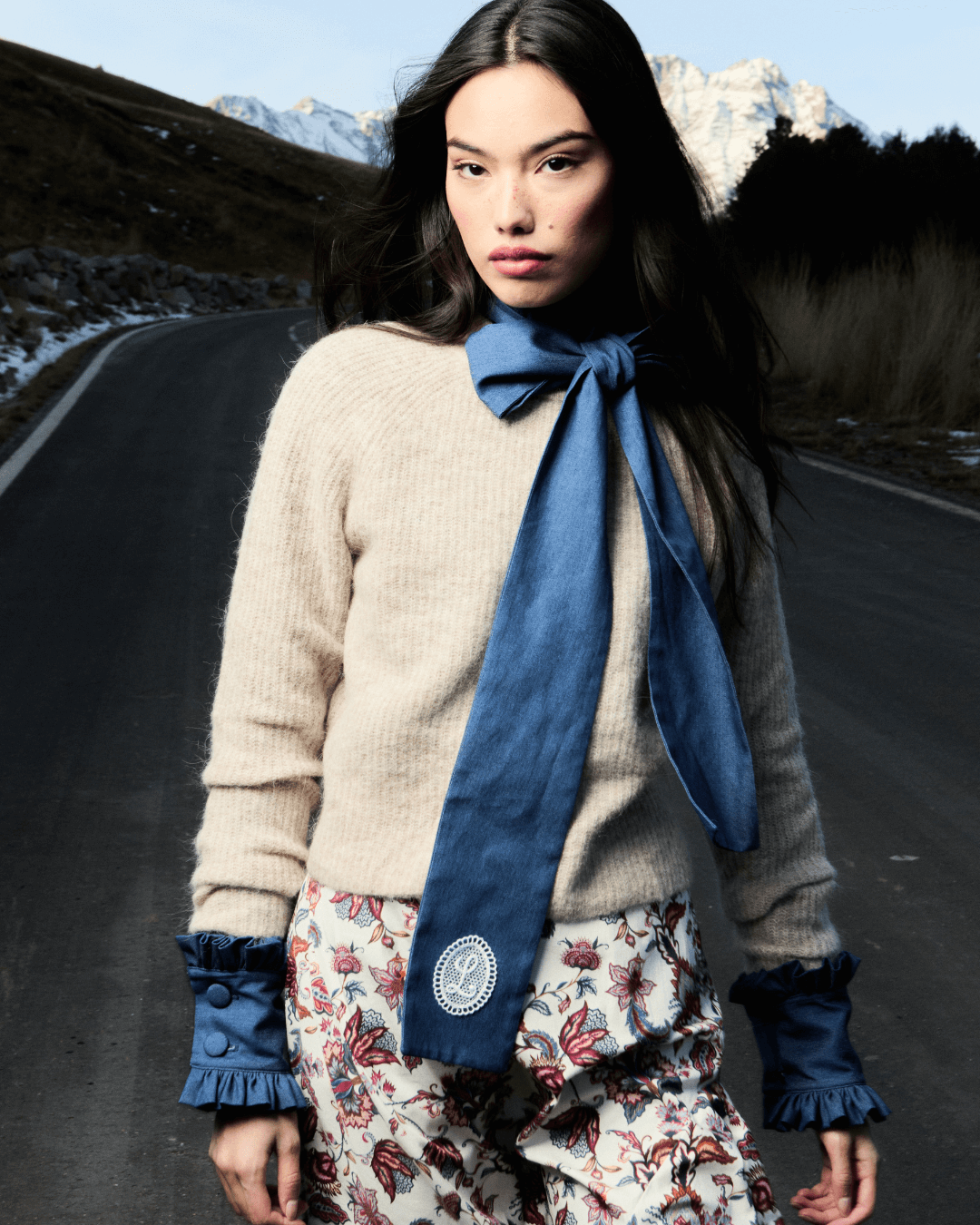 Devon Melaza Beige Skirt