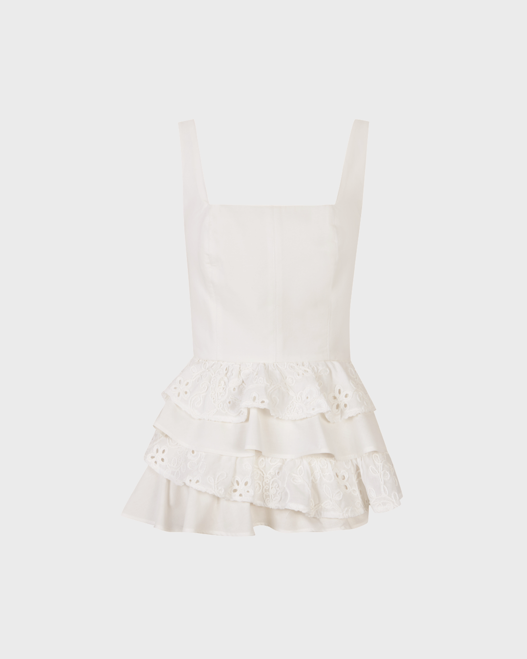 Top Daiquiri Embroidery White