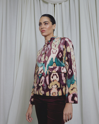 
Burgundy Ikat