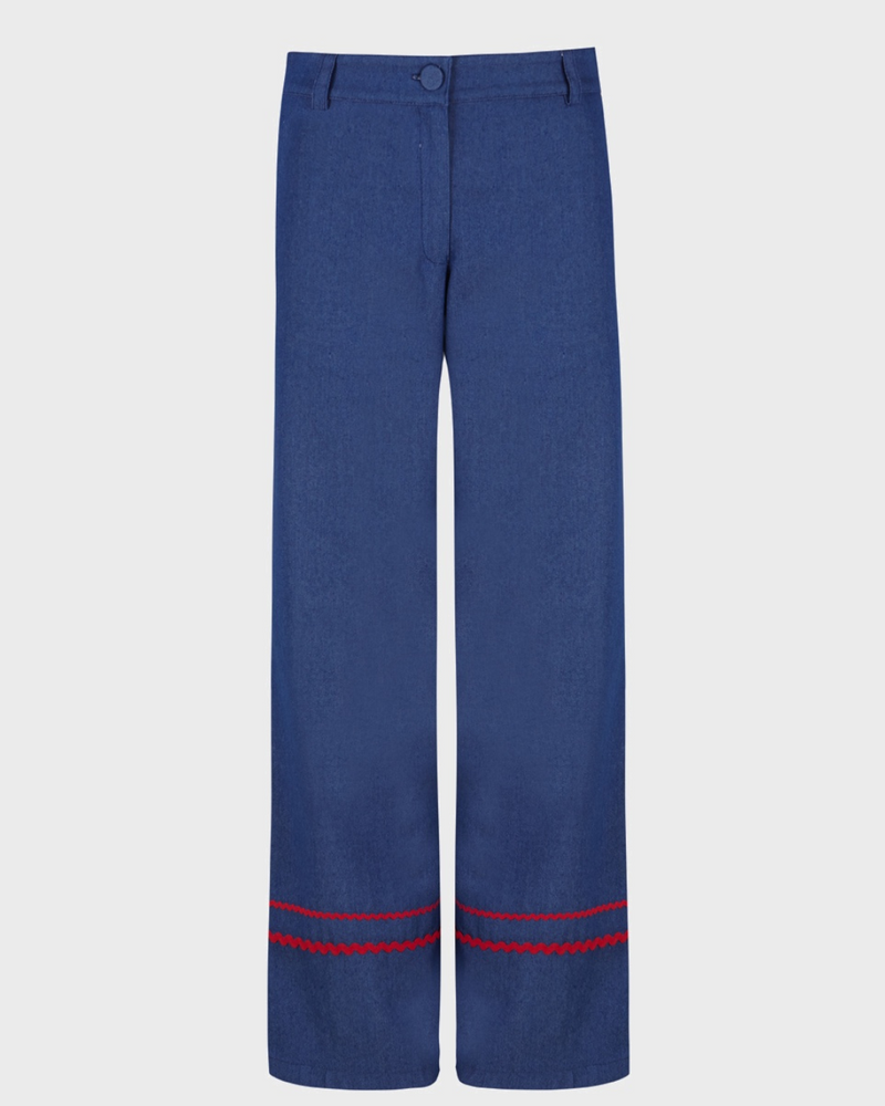 Punky Denim Waves Pants