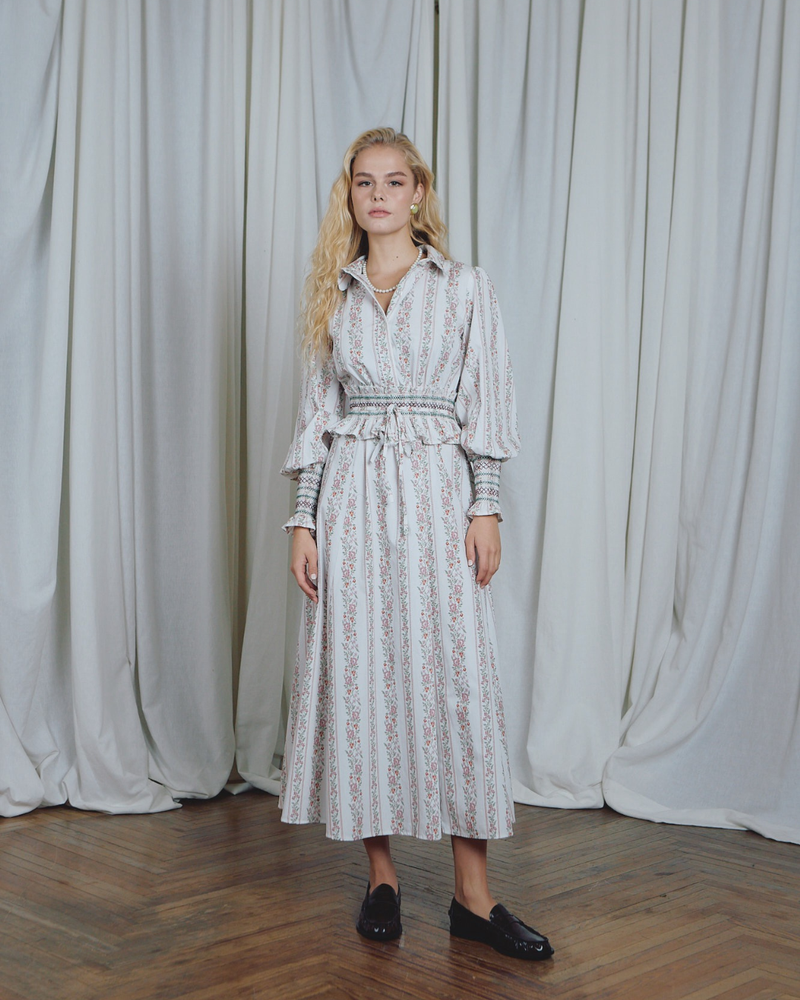 Flirt Embroidery Toffee Dress