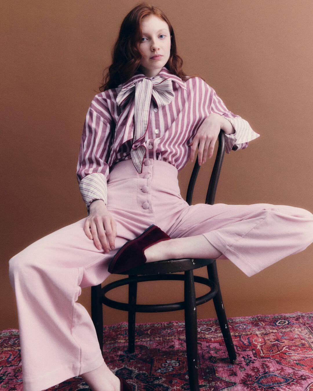 Pants Cookie velveteen pink