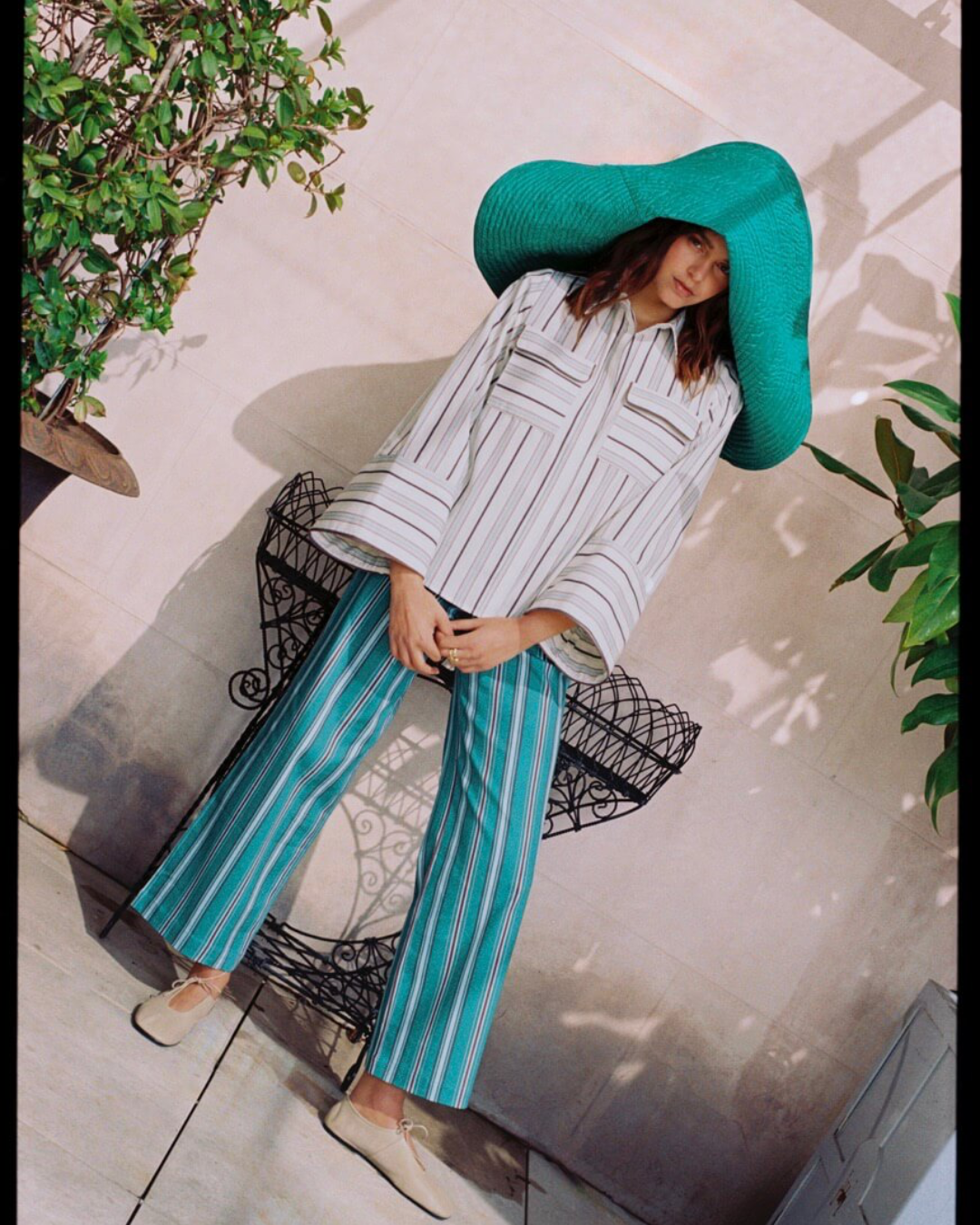 Punky Palm Springs Turquoise Pants
