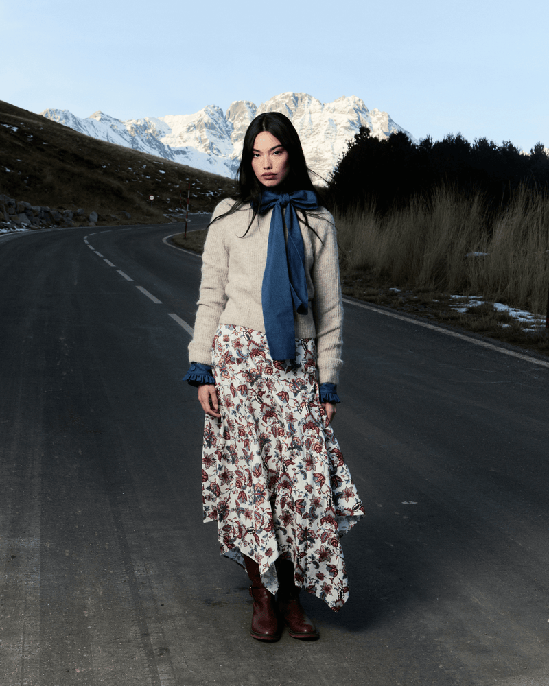Devon Melaza Beige Skirt