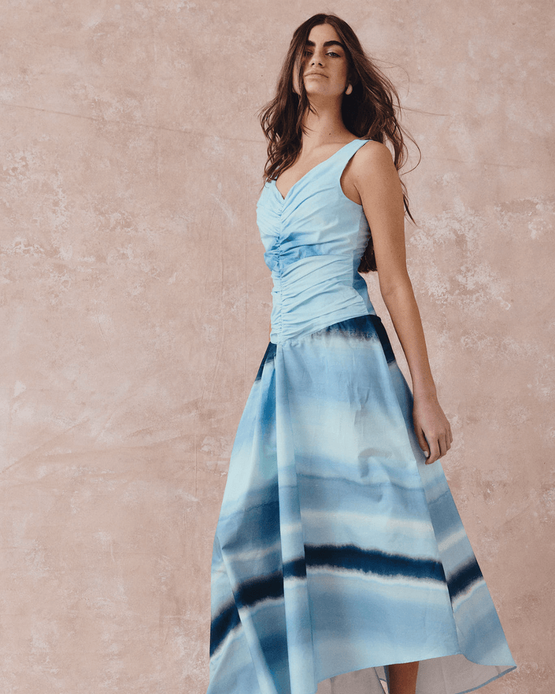 Habana Tie Dye Blue Dress