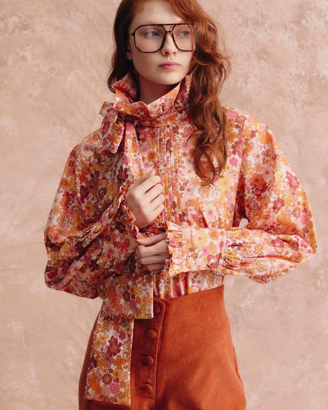 Camisa Poppy 70´s flowers