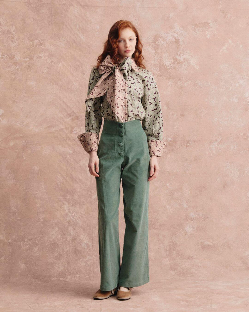 Cookie velveteen green Pants