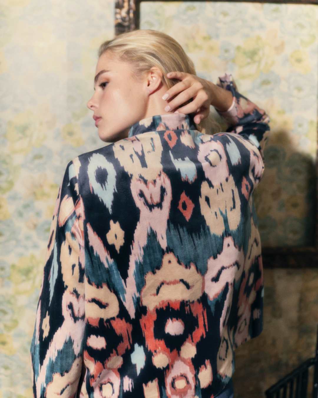 Tang Navy Ikat Jacket
