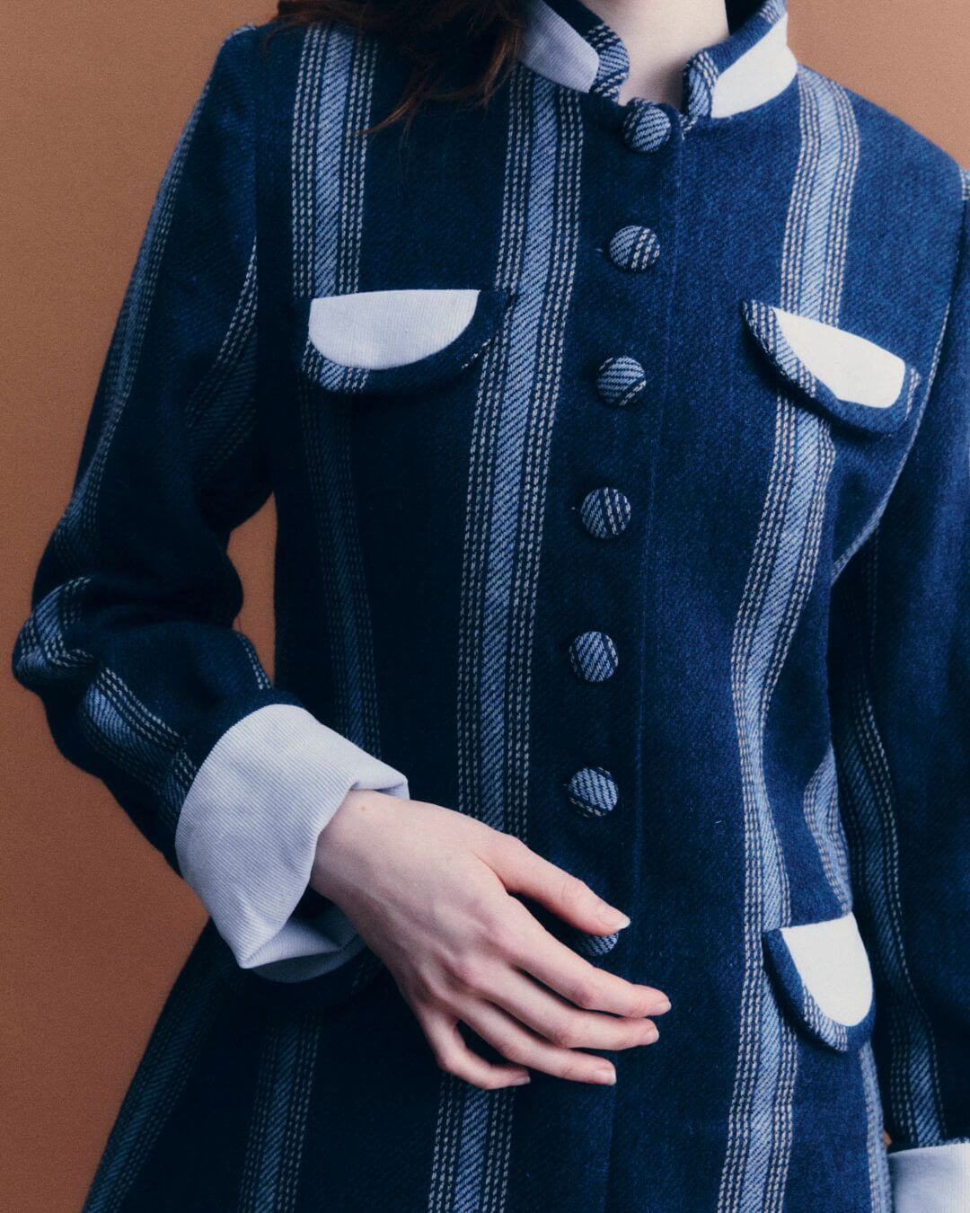 Chaqueta Goa blue stripes