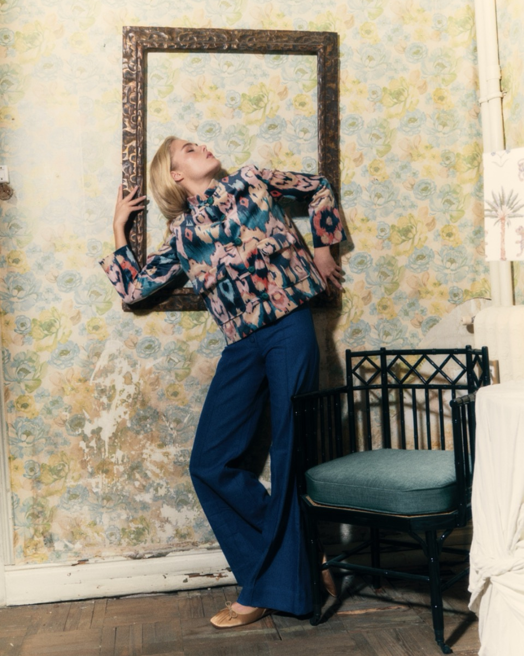 Tang Navy Ikat Jacket