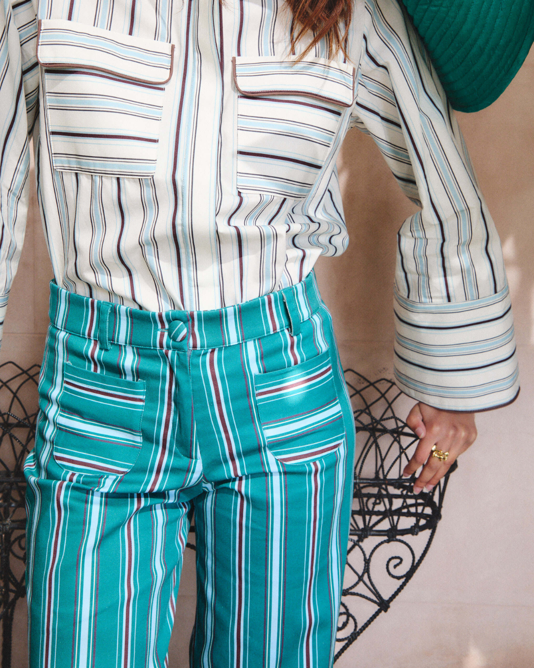 Punky Palm Springs Turquoise Pants
