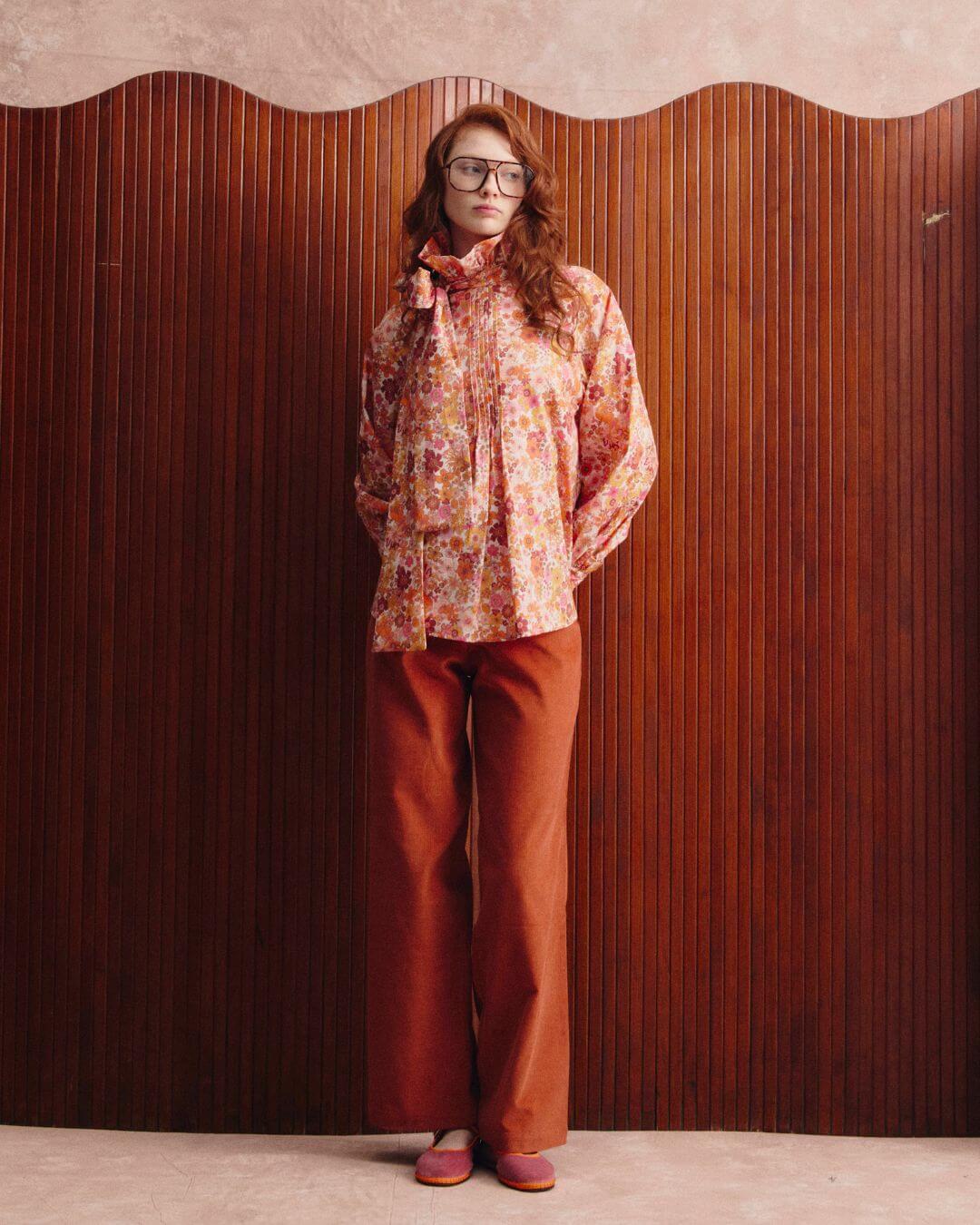 Camisa Poppy 70´s flowers