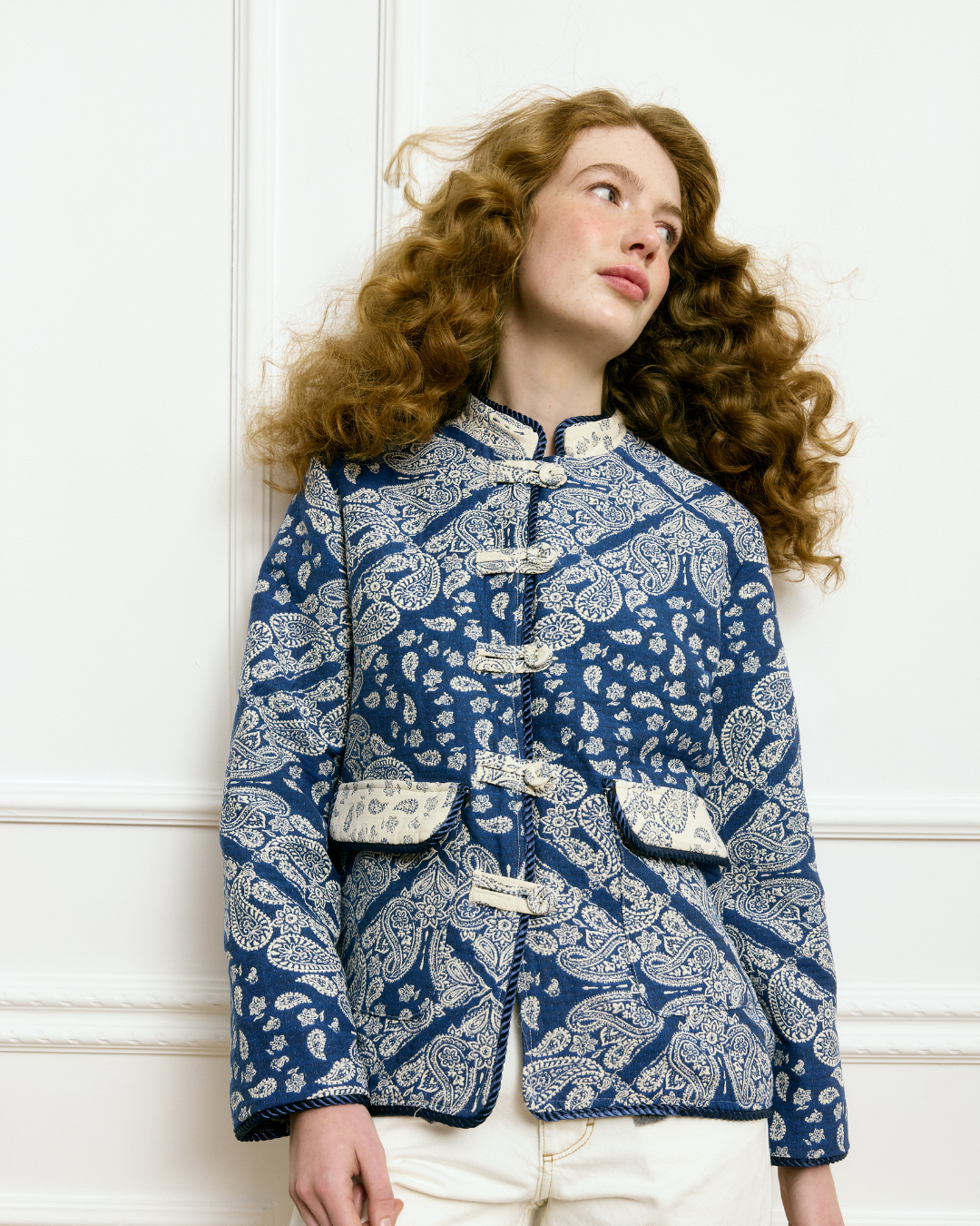 Tang Paisley Blue Jacket