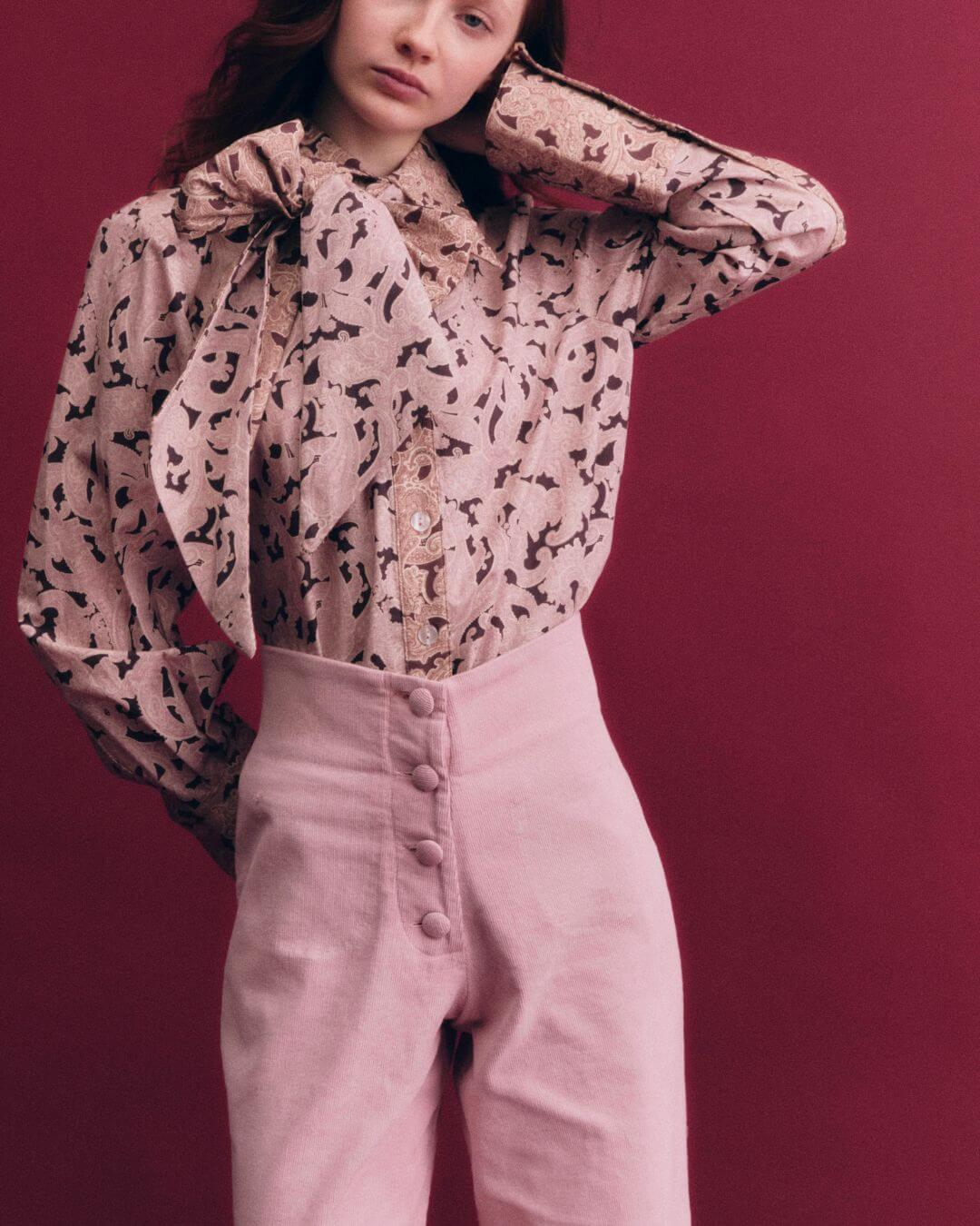 Pants Cookie velveteen pink