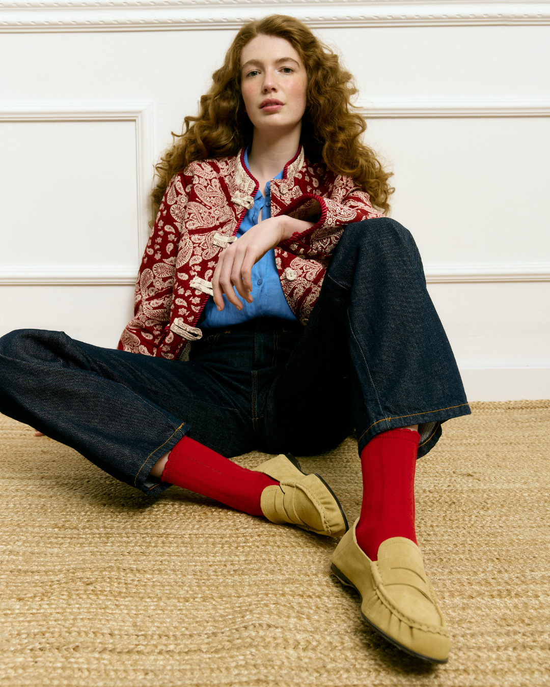 Tang Paisley Red Jacket