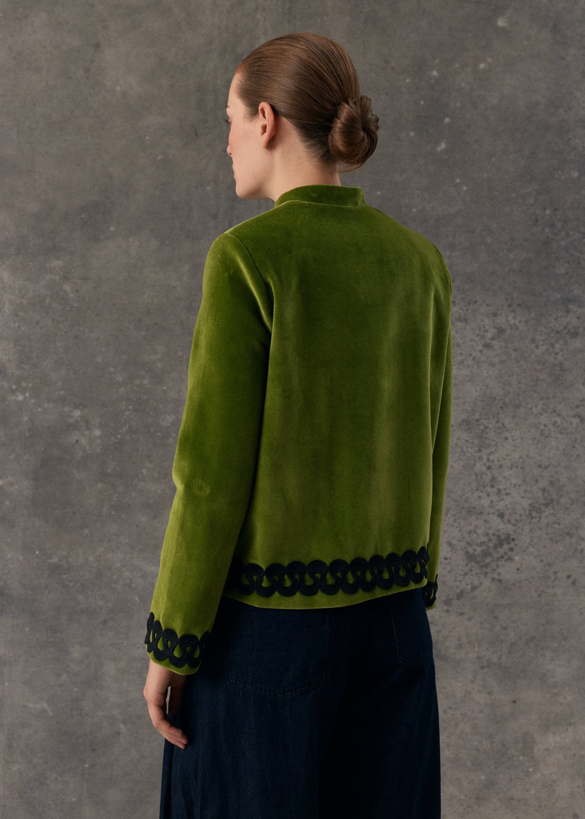 Tang Velveteen Pistachio Jacket