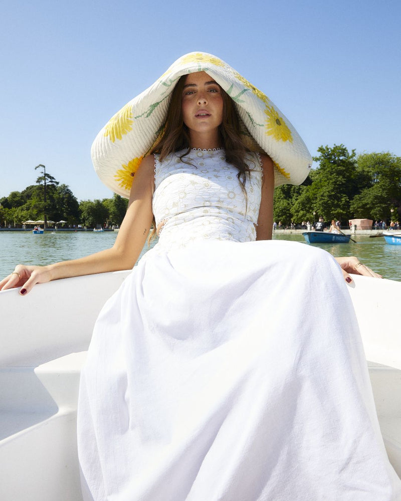 Alex white embroidery Dress