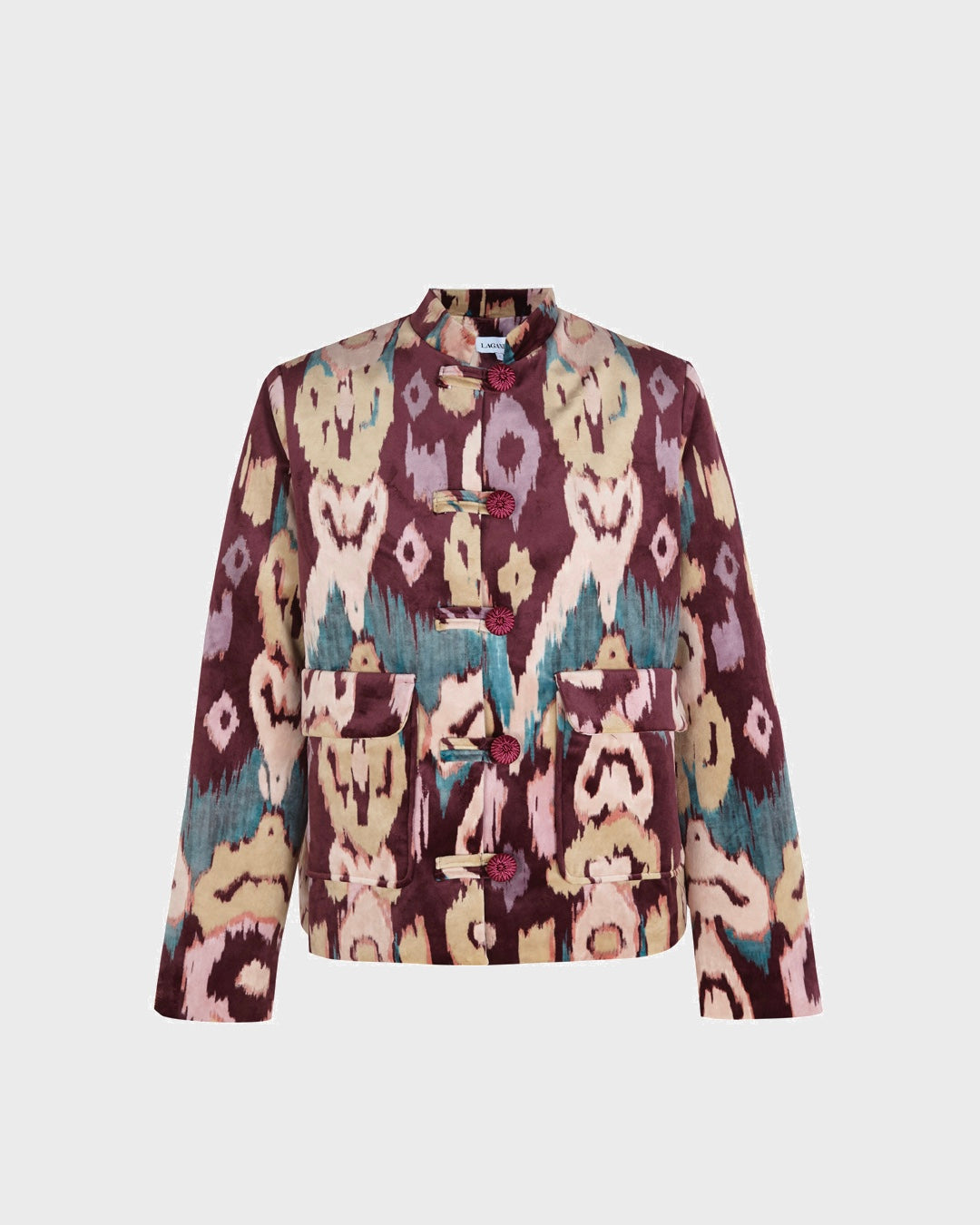 Tang Burgundy Ikat Jacket