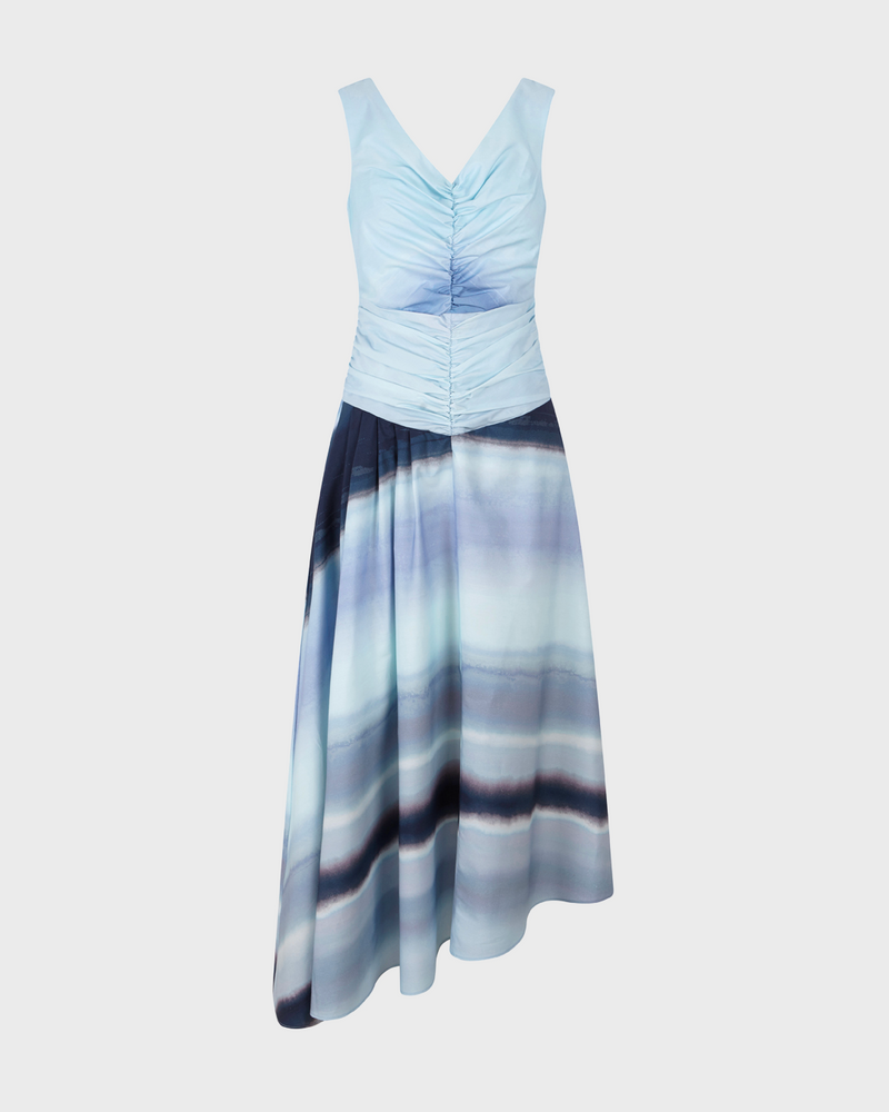 Habana Tie Dye Blue Dress