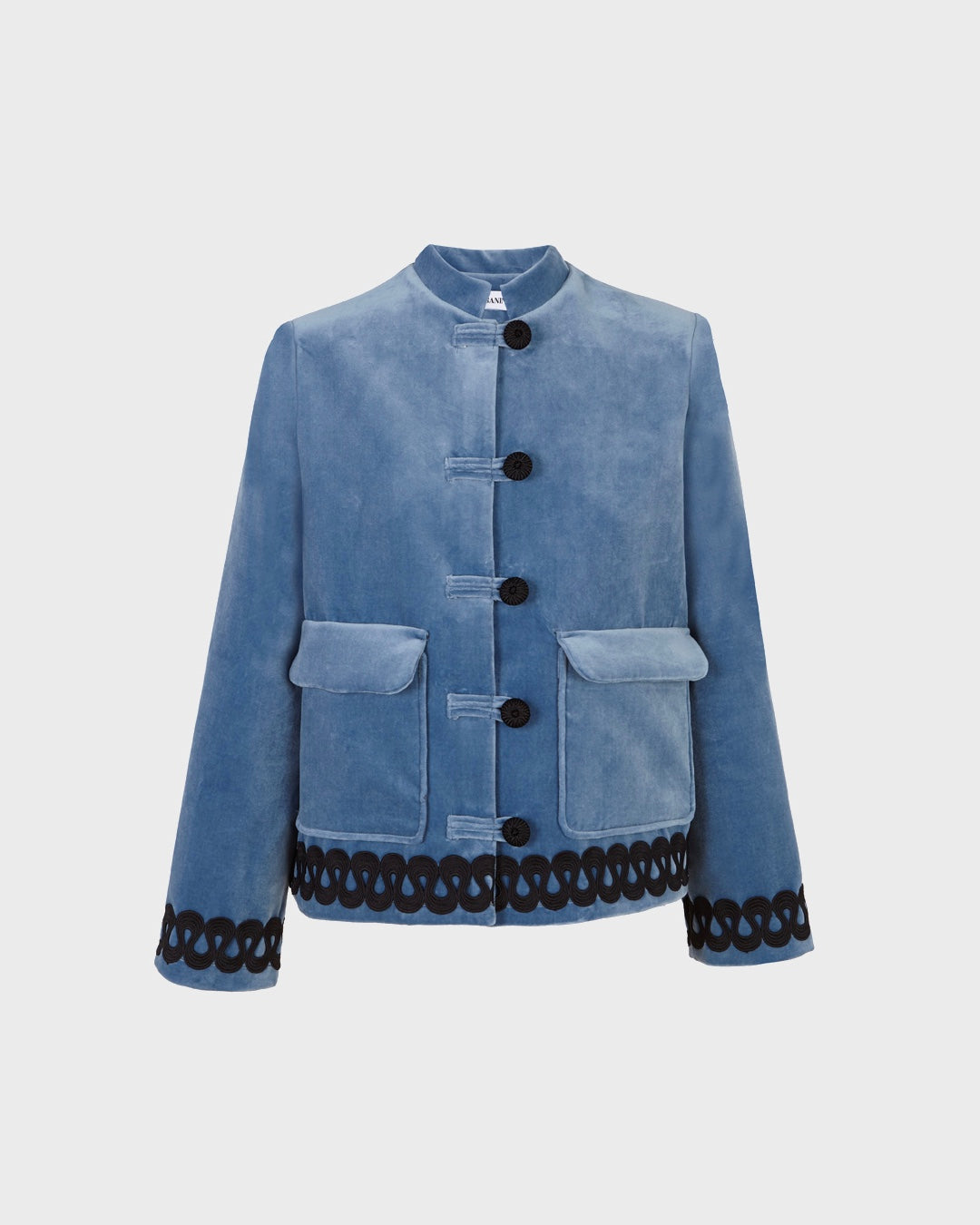 Tang Velveteen Blue Ballerina Jacket