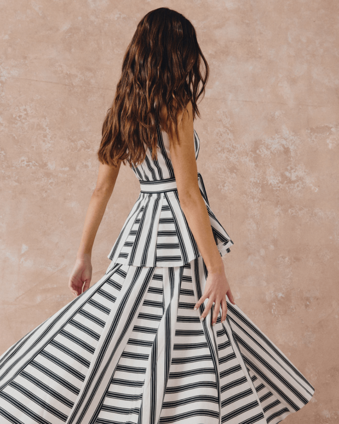 Zanzíbar Black Stripes Skirt