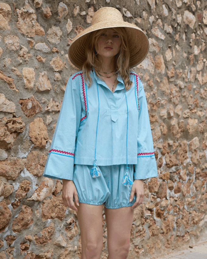 PRE ORDER - Carousel Green Stripes Shirt