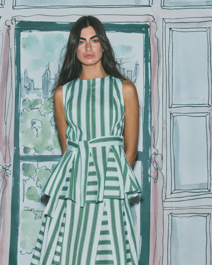 PRE ORDER - Habari Green Stripes Top