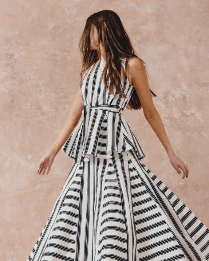 Zanzíbar Black Stripes Skirt