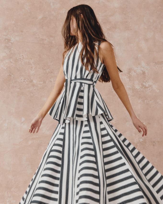 Habari Black Stripes Top