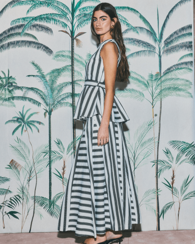 Zanzíbar Black Stripes Skirt