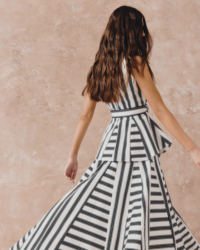 Habari Black Stripes Top