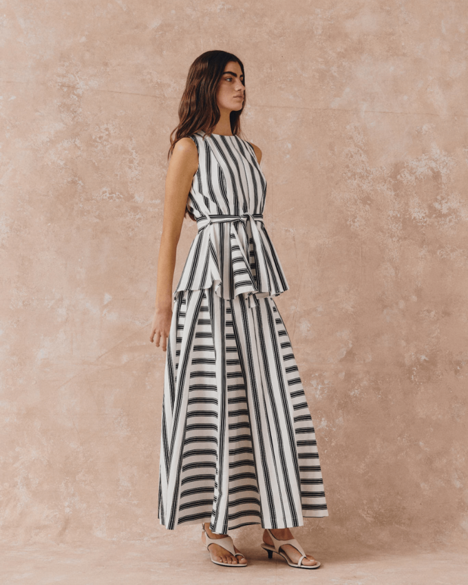 Habari Black Stripes Top