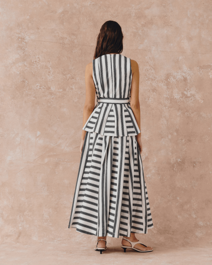 Habari Black Stripes Top
