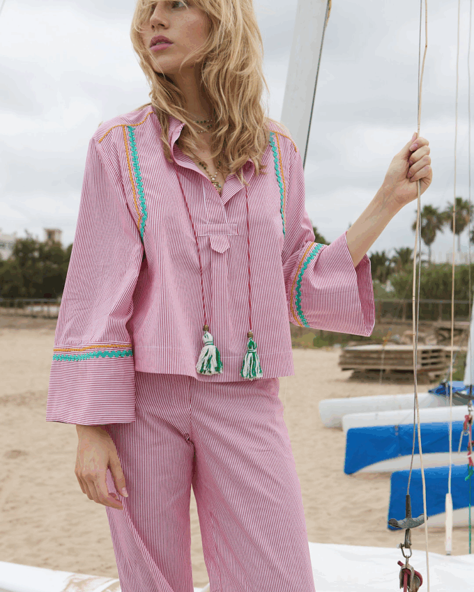 PRE ORDER - Carousel Red Stripes Shirt